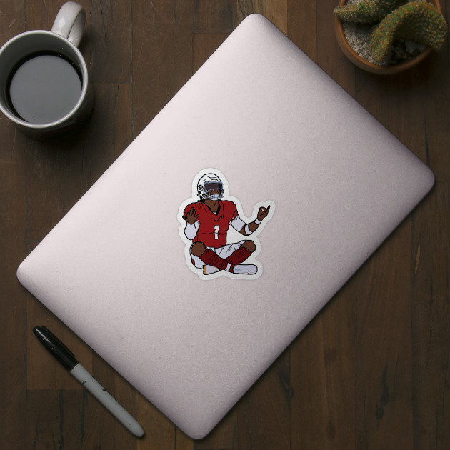 Kyler Murray Meditation Celebration by rattraptees